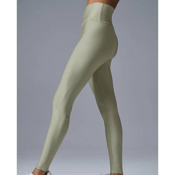 Alo High-Waist Airlift Legging Limestone Hi-Rise Waisted Tights Skinny Pants M - Picture 5 of 14